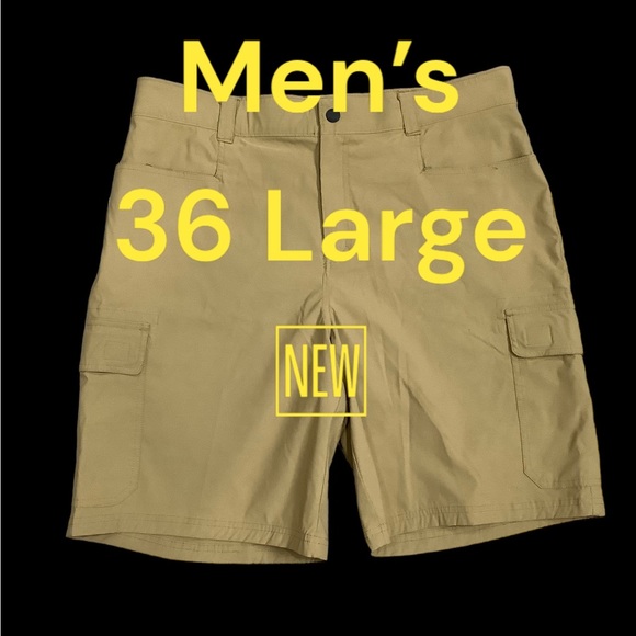 Orvis Shorts Mens Orvis 36 L Large Cargo Shorts Chino Khakis Khaki